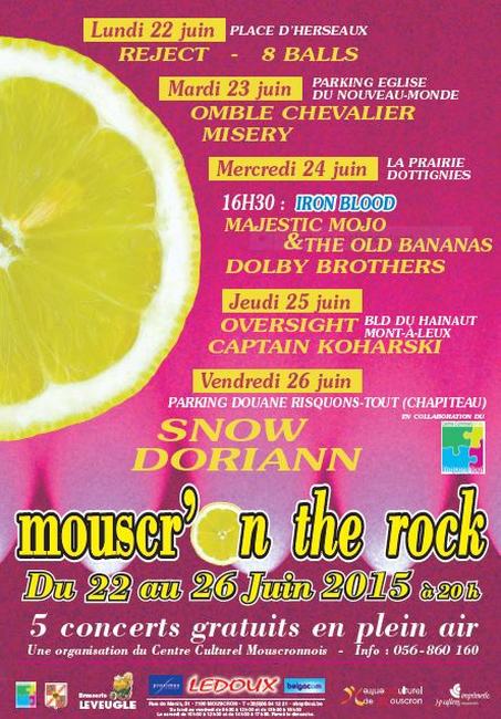 Mouscr'on the rock - Affiche