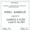 Apero Barbecue Ecole Communale - 2018
