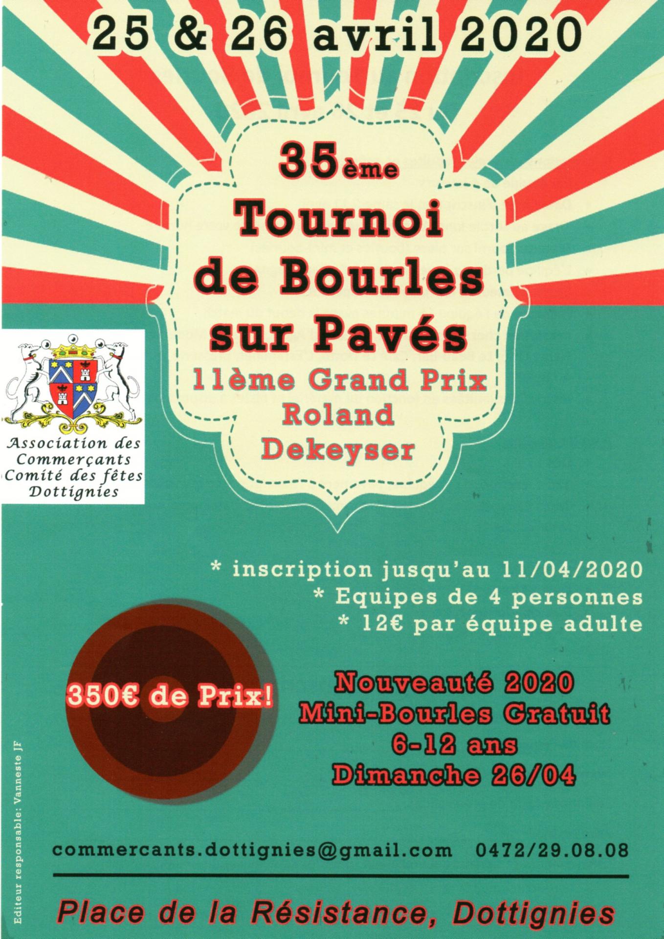 35ème Tournoi de Bourles sur Pavés - Dottignies